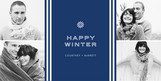 Happy Winter Snowflake 8x4 Flat Card