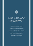 Holiday Party Snowflake 5x7 Flat Card
