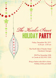 Hanging Ornament Party 5x7 Flat Card