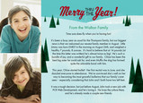 Merry Year Newsletter 7x5 Folded Card