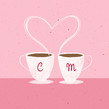 Hot Coffee Love 4.75x4.75 Folded Card