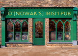 Personalized Irish Pub 7x5 Folded Card