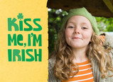 Kiss Me Irish 7x5 Folded Card