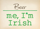Blank Me Irish 7x5 Folded Card