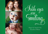 Irish Eyes Smiling 7x5 Flat Card