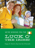 Luck O Irish 5x7 Flat Card