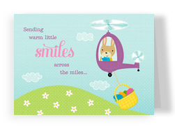 Warm Easter Smiles 7x5 Folded Card