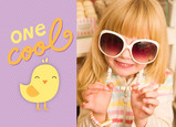 One Cool Chick 7x5 Folded Card