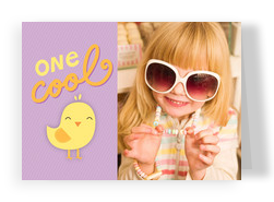 One Cool Chick 7x5 Folded Card
