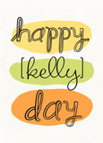 Happy Name Day 5x7 Folded Card
