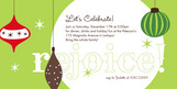 Ornaments Party 8x4 Flat Card