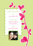 Vine Heart Blossoms 5x7 Flat Card