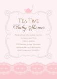 Tea Time Pink 5x7 Flat Card