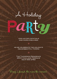 Merry Chocolate Party 5x7 Flat Card