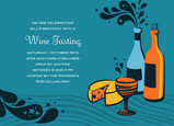 Wine Splash 7x5 Flat Card