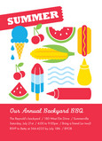 Summer Foods BBQ 5x7 Flat Card