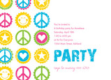 Peace Sun Stars 7x5 Flat Card