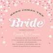 Pink Sparkles Bride 4.75x4.75 Flat