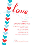 Red Blue Love 5x7 Flat Card