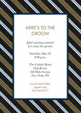 Black Gold Stripe 5x7 Flat Card
