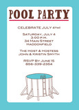 Pool Party 5x7 Flat Card