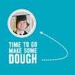 Graduation Dough 4.75x4.75 Folded Card