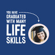 Grad Life Skills 4.75x4.75 Folded Card