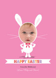 Photo Easter Bunny 5x7 Flat Card