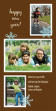 Triple the Fun New Year 4x8 Flat Card