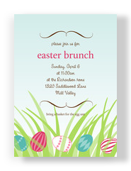 Easter Egg Brunch 5x7 Flat Card