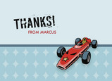 Race Car 5.25x3.75 Folded Card