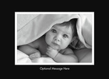 Black Solid Postcard 7x5 Postcard