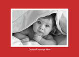 Red Photo Card 7x5 Folded Card