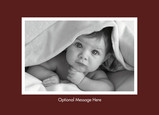 Chocolate Photo Card 7x5 Folded Card