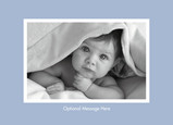 Light Blue Photo Card 7x5 Folded Card