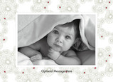Gray Red Dots Postcard 7x5 Postcard