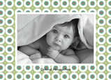 Dark Green Circles Postcard 7x5 Postcard