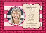 Bright Pink Cheer Shower 7x5 Flat Card