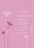 Flower Silhouette Shower 5x7 Flat Card