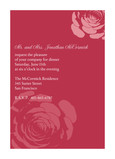 Red Rose Shower 5x7 Flat Card