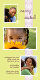 Three Photo Lime Easter 4x8 Flat Card