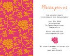 Orange Tapestry Party 7x5 Flat Card