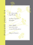 Lime Daisy Party 5x7 Flat Card