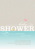 Yellow Baby Bird Shower 5x7 Flat Card