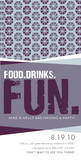 Food Drinks Fun 4x8 Flat Card