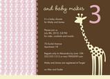 Giraffe Dot Pink 7x5 Flat Card