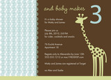 Giraffe Dot Blue 7x5 Flat Card