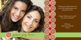 Serenity Brown Holiday 8x4 Flat Card