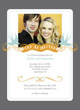 Golden Banner Party 5x7 Flat Card