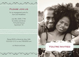 Pale Green Photo Party 7x5 Flat Card